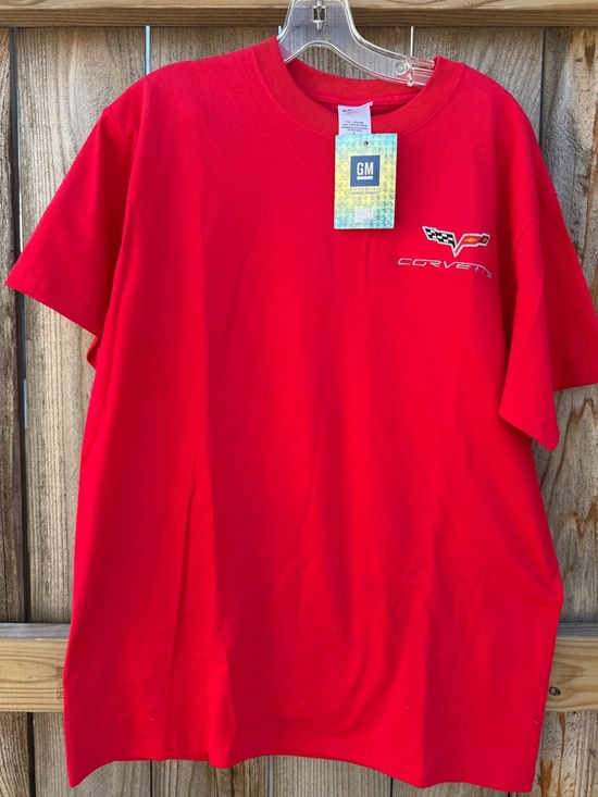Anvil Other - Anvil Men’s Unisex C6 Corvette Red Short Sleeve Tee Shirt New WTags GM Licensed
